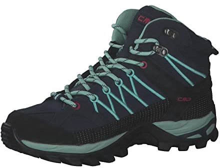 CMP Rigel Mid Wmn Trekking Shoes Wp, Zapatos de trekking Mujer, Azul Agua, 36 EU