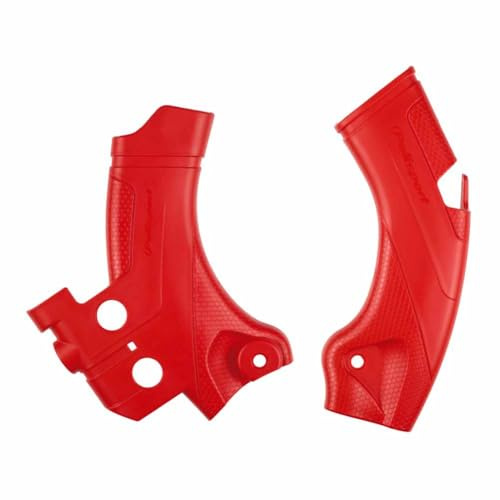 POLISPORT 8478400002 - Unterfahrschutz-Set aus strapazierfähigem, schlagfestem Kunststoff kompatibel mit Motorrädern Honda in Farbe rot