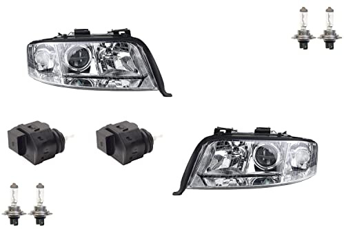 Johns, Scheinwerfer passend für Audi A6 4B 01-05 + H7 H7 Set Links Rechts m. Stellmotor