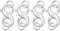 ALEXCRAFT Sterling Silber 925 Doppel Kettenverschluss, Doppelter Karabinerverschluss Spaltring Set 925 Hummerverschluss Groß Schmuckverschluss Doppelter Verschluss für Halskette Schmuckherstellung