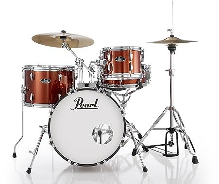 Pearl Roadshow Schlagzeug Set 4-teilig Komplettset mit Becken und Ständer (RS584C/C749)