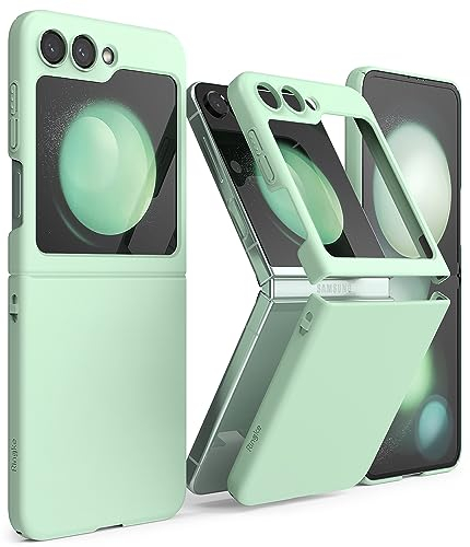 Ringke Slim Case Kompatibel mit Samsung Galaxy Z Flip 5 Hülle, Dünn Hart PC Mattierte Textur Kratzfest Handyhülle für Z Flip 5 5G - Minze