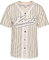 Karl Kani Herren KM233-014-1 KK Varsity Ziczac Pinstripe Baseball Shirt Offwhite/Black, L