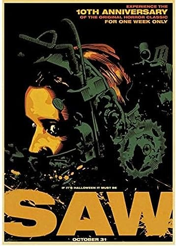 Poster Saw Jigsaw Filmplakat, Wandkunst, Bilder, Poster Und Drucke, Kunst-Dekor, Leinwand, Malerei, Heimdekoration 50X70Cm Kein Rahmen