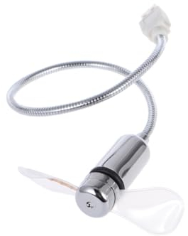 jojofuny Mini Ventilador Con Pantalla Circular De 64 Patrones De Led Plateado Para Computadora Portátil De Escritorio Sin Configuración De Controlador Para Hombres