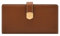 Fossil Lennox Leder Tab Clutch Geldbörse Damen Mittelbraun (Modell SL10036200), Braun, Einheitsgröße