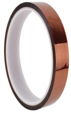 JJiaoLinin Nastro per Alte Temperature,10mm x 33m Kapton Tape Nastro Adesivo Resistente alle Alte Temperature in Poliimmide Nastro Kapton ad Alta Resistenza per Mascheratura, Saldatura, Elettrico