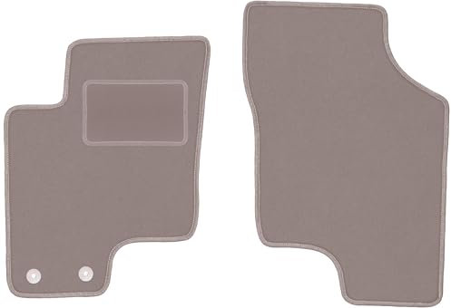 Wielganizator Automatte – Passend für Hyundai Getz Schrägheck 2002-2010 – Velours – Autozubehör - Praktische Fußmatte Auto – 2-teilig - beige