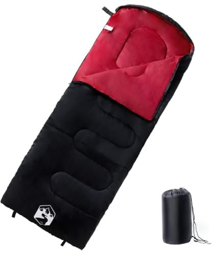 vidaXL Schlafsack, Deckenschlafsack für Erwachsene, Leichtschlafsack für Trekking Reisen Wandern Outdoor, Campingschlafsack 3-4 Jahreszeiten