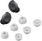 kwmobile 6X Ersatz In Ear Kopfhörer kompatibel mit Samsung Galaxy Buds FE - 3 Größen - Polster Ohrstöpsel In-Ear Ohrhörer - Grau