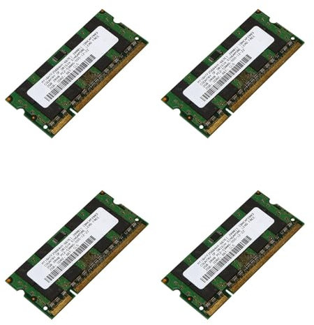 Fcuajdkq 4 memorias RAM DDR2 de 2 GB 667 MHz PC2 5300 para portátil AMD 1,8 V 200 SODIMM