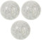 TOPBATHY 3pcs White Sphere Balls Decorative Balls Crackle Mirror Glass Orbs for Bowls Dining Table Home Decorations Vase Fillers 3.1 inch