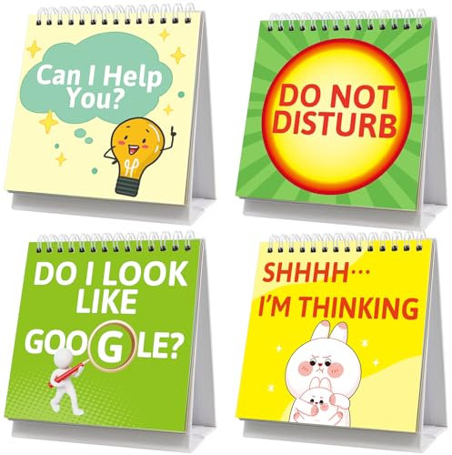 Funny Desk Signs 30 Cute Flip Over Messages for Office Supplies Desk Accessories