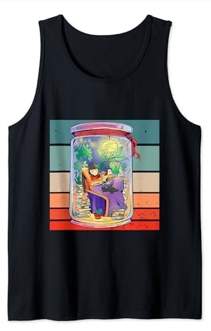 Libros Plantas Comodidad Lectura Gatos Taza Relajación Camiseta sin Mangas