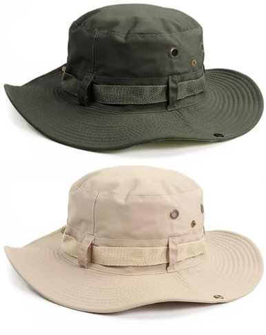 EHDWXVZM 2 Stück Eimerhüte, Faltbare Sonnenhüte, Sonnenschutz-Eimerhüte, Angelhüte, Wanderhüte, Sonnenhüte Mit Breiter Krempe, Geeignet Zum Wandern Und Bergsteigen