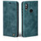LBH Handyhülle für Huawei P20 Lite in Petrol Blau mit Karten- und Geldfach Smartphone Hülle mit Standfunktion Flip Case Schutzhülle Magnetverschluss Vintage