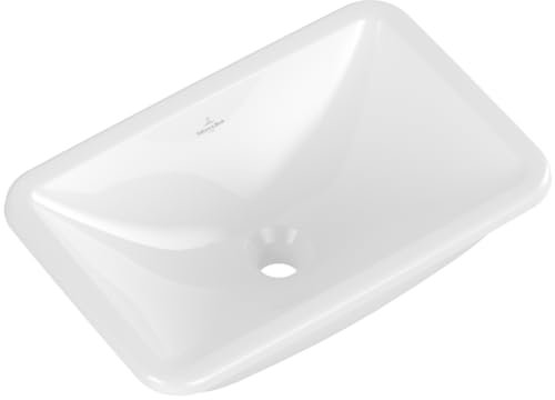Vasque 67,5 x 45 Rectangle à Poser VILLEROY ET BOCH Loop & Friends TitanCeram Blanche sans trop Plein