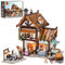 FUNWHOLE Mittelalterliche Schneiderwerkstatt Leuchtendes Bauset - Modulares Sammlerstück für Erwachsene & Jugendliche, 1994 Teile - Heimdekoration, Stressabbau