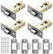 4 Sets 45mm Tubular Latches, Internal Door Locks, Mortice Latch Internal Door Latches for Internal Doors, Polished Door Catches for Internal Doors, Door Latch for Sprung Lever Door Handles