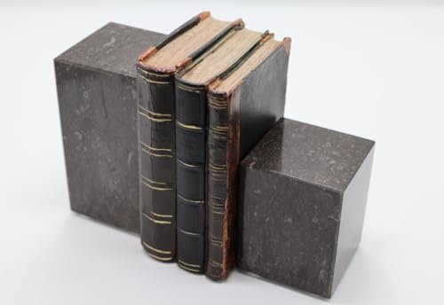 LuxuryQuarry® - Serre-Livres en Pierre Bleue - Lot de 2