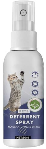 GNAUMORE Kratzfestes Spray für Katzen,Anti Kratz Spray fur Katzen,Anti Kratz Spray Katzen,Kratzschutz für Katze Hund,Fernhaltespray Katzen,Kratzfestes fur Sofa,Mobel,schutzt lhr Zuhause 50ml