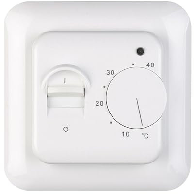 Bodenheizthermostat, Elektrischer Bodenheizung Thermostat 16A Maschine Nob Thermostat 230 -V -Bodenheizung Thermostat/Wasserboden Heizung Heizungsregelung, Kostengünstige Thermostat -Controller Für