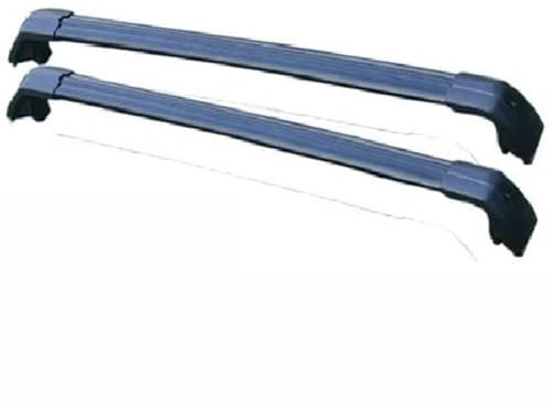 Relingträger Für Skoda Für Kodiaq NS7 2016-2020 2-teilige Dachträger Seitenträger Querschienen Dachgepäckträger Gepäckträger Dachgepäckträger(Schwarz)