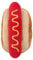 PERSELOSO Hot-Dog-Puppe Hund Für Haustiere Zahnen Quietschend Hot-Dog- Simulationsspielzeug Für Tiernahrung Kauendes Haustier Rot Plüsch