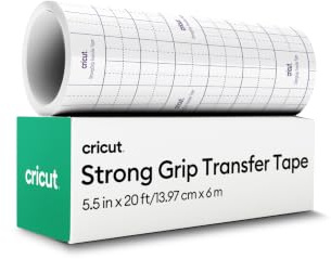 Cricut Transferfolie für Vinyl, 13.9 cm × 30 ft, klares Transferpapier mit starker Haftung, blasenfreie & rückstandsfreie Anwendung, optimal für permanentes Vinyl, Sticker, Schilder