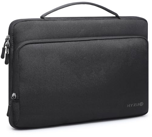 HYZUO 13 Zoll Laptophülle Tasche Hülle für MacBook Air 13 M5 M4 M3 M2 M1 A3449 2026-2018, MacBook Pro 13 M2 M1 2026-2016, 13 MacBook Neo 2026, 12,9-13 iPad Pro/Air, Surface Pro, XPS 13, Schwarz