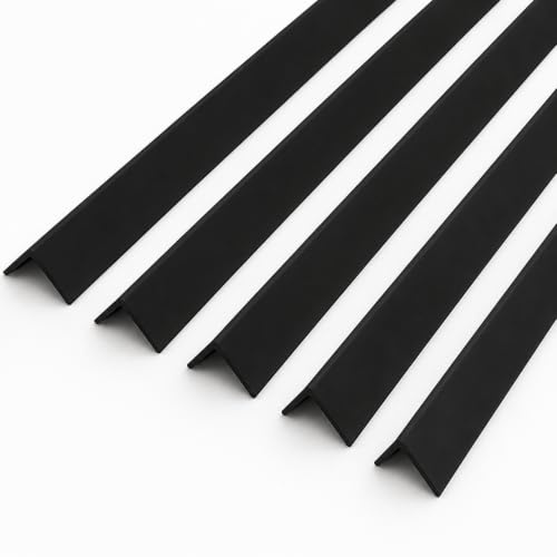 H-Smart Black PVC Angle Trim 40mm x 40mm x 1m – 5 Pack