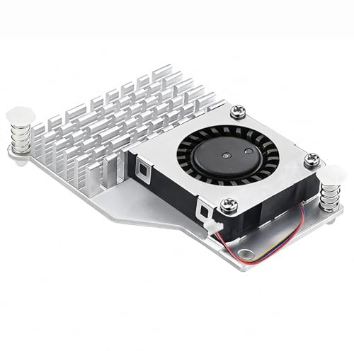 Raspberry Pi 5 Active Cooler Aluminum Heatsink with Blower PWM Fan with Thermal Pads Active Cooling Fan