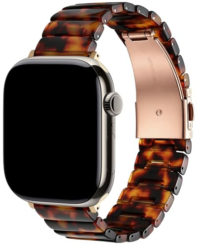 wutwuk Resin Straps for Apple Watch 42(S11/10)/40/41mm | Lightweight Band with Stainless Steel Buckle Fits iWatch SE3/2/1 Series 11/10/9/8/7/6/5/4/3/2/1