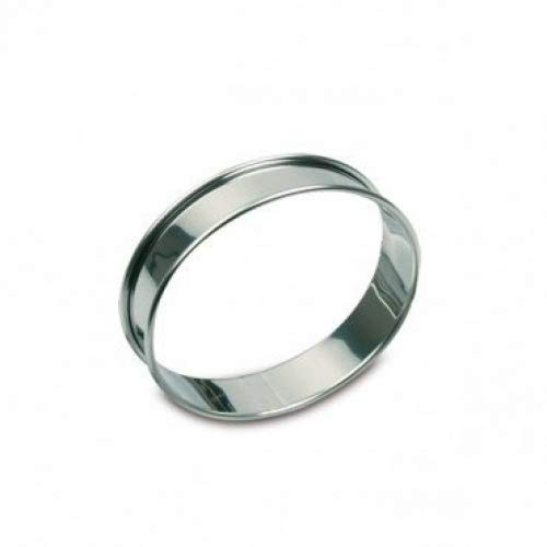 Gobel - 6 cercles à tarte inox 10 cm - Lot de 6 cercles à tarte individuels