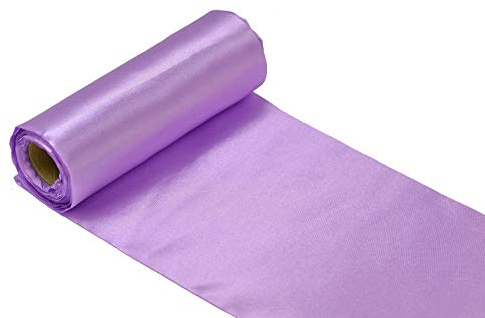 Creativery 9m Rolle Satinband 30cm (Flieder 462H) // Tischläufer Satin Band Stoff Gewebe Tischband Deko