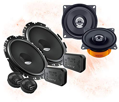 Mediadox Front/Heck 16,5cm/10cm Auto Lautsprecher/Boxen/Speaker Komplett-Set von Hertz kompatibel für OPEL (III)