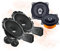 Mediadox Front/Heck 16,5cm/10cm Auto Lautsprecher/Boxen/Speaker Komplett-Set von Hertz kompatibel für OPEL (III)