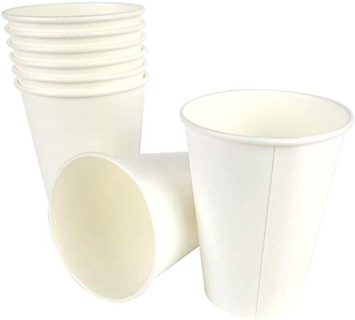 ILIP - Juego de 45 Vasos de Papel de 350 ml para café Americano y Bebidas Calientes y frías