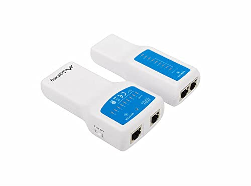 LANBERG Kabeltester für Netzwerkkabel RJ-45, RJ-12 / RJ-11, NT-0402