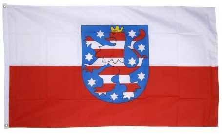 Flaggenfritze® Fahne Flagge Thüringen 60 x 90 cm Premiumqualität