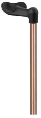 Ossenberg Gehstock mit Fischergriff Ossenberg Leichtmetallstock Simple Hart Starr (Links) Metallic Bronze