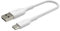Belkin Câble USB-C à gaine tressée Boost Charge (câble USB-C vers USB-A, câble USB Type-C pour Samsung, Pixel, iPad Pro, Nintendo Switch, etc. ; 15 cm, blanc)