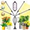 Garpsen Grow Lights for Indoor Plants, 80 LEDs Full Spectrum Led Plant Grow Light, 10 Dimming Level & 4 Heads Grow Lamp with Timer 360°Adjustable Gooseneck for Seedlings and Succulents