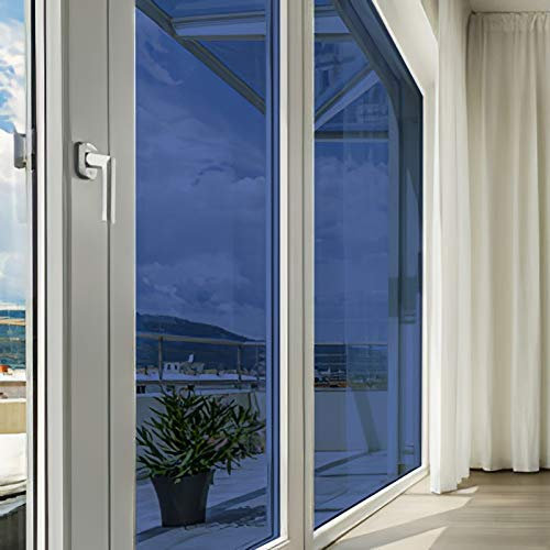 DIMEXACT - Film Couleur Bleu océan Transparent - 152 cm x 0.5 m - en Rouleau