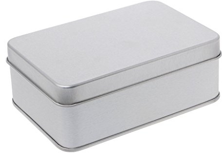 PHILSP Aufbewahrungsbox Kleine Metalldose Silber Aufbewahrungsbox Case Organizer Für Geld Münze Candy Key Silber 05#