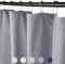 LinTimes Luxus Duschvorhang,Weicher Badewannenvorhang mit Waffelmuster,Pflegeleichter und Waschmaschinenfester Badvorhang 182x213cm,Grau