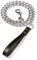 Hundeleine Leder Metall Kettenleine Hundekette,120 cm Trainingsleine Hundeleine Hochleistungs-Hundekette Hunde Leine aus Leder und Metall