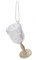 Glittery Wine Glass Shaped Hanging Ornament Glamorous Wine Themed Christmas Tree Decoration in many colours (Pale Gold)