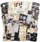 NEULEBEN 200PCS Vintage Scrapbooking Papier, Vintage Platz Aufkleber für Art Journaling Bullet alte Zeiten Buchstaben DIY Dekoration Bastelsets Notizbuch Collage Album Ästhetische Bilderrahmen