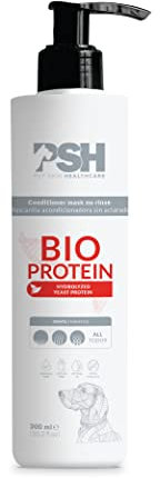 Bio-Proteinmaske PSH – Nährstoffmaske ohne Ausspülen für Hunde – Tiefe Feuchtigkeit, stärkt und beugt Haarausfall vor – mit Biotin, Vitaminen der Gruppe B – Wassermelonenduft – 300 ml